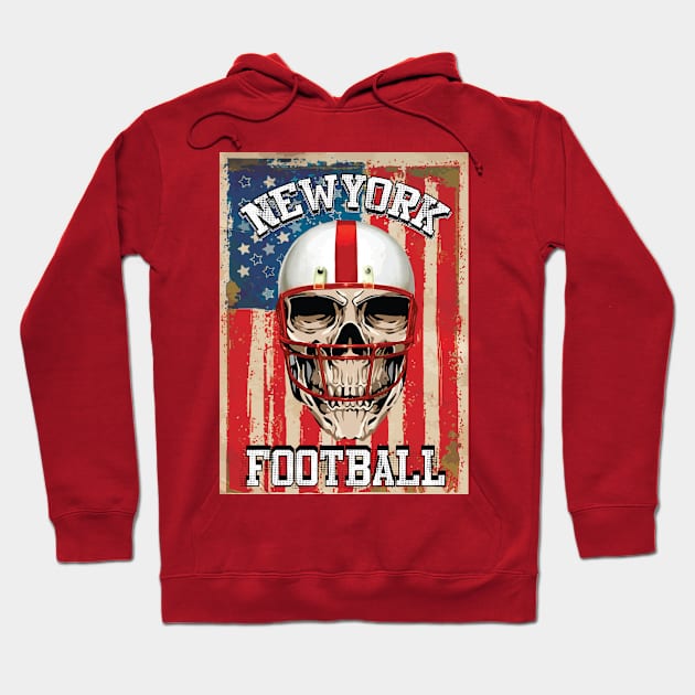 American Skull 1 Hoodie by LennyLima17